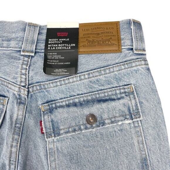 Levi's Middy Ankle Bootcut Women's Jeans Size 24 x 27 - Picture 7 of 8